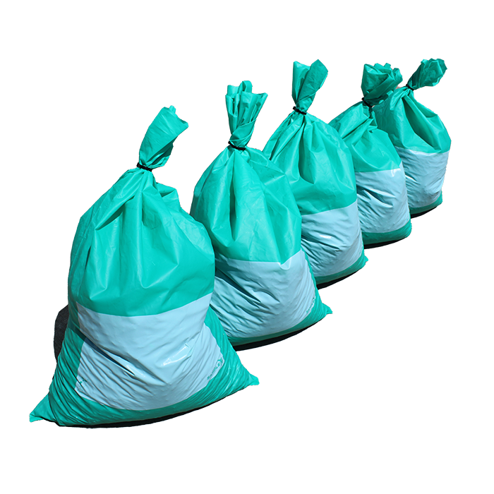 Put All Trash in Sealed Plastic Bags Sign, SKU: K-2295